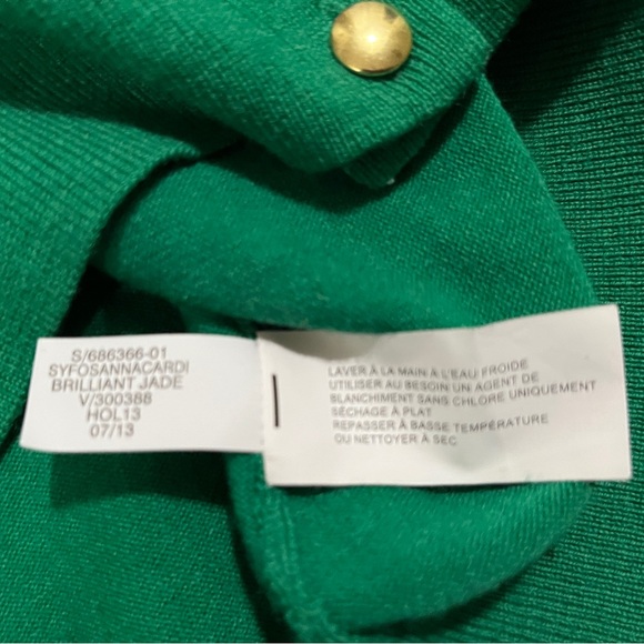 Banana Republic women’s XS cardigan, merino wool, brilliant jade green - Picture 9 of 10